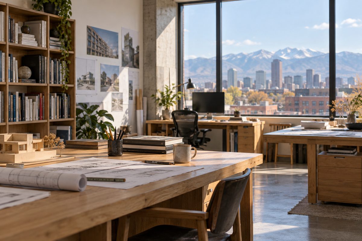 The Gorvansi engineering studio workspace located on East 17th Avenue in Denver, Colorado.